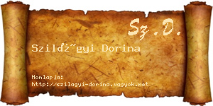Szilágyi Dorina névjegykártya