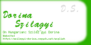 dorina szilagyi business card